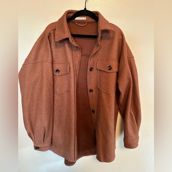 Rust colored Shacket - Picture 1 of 4
